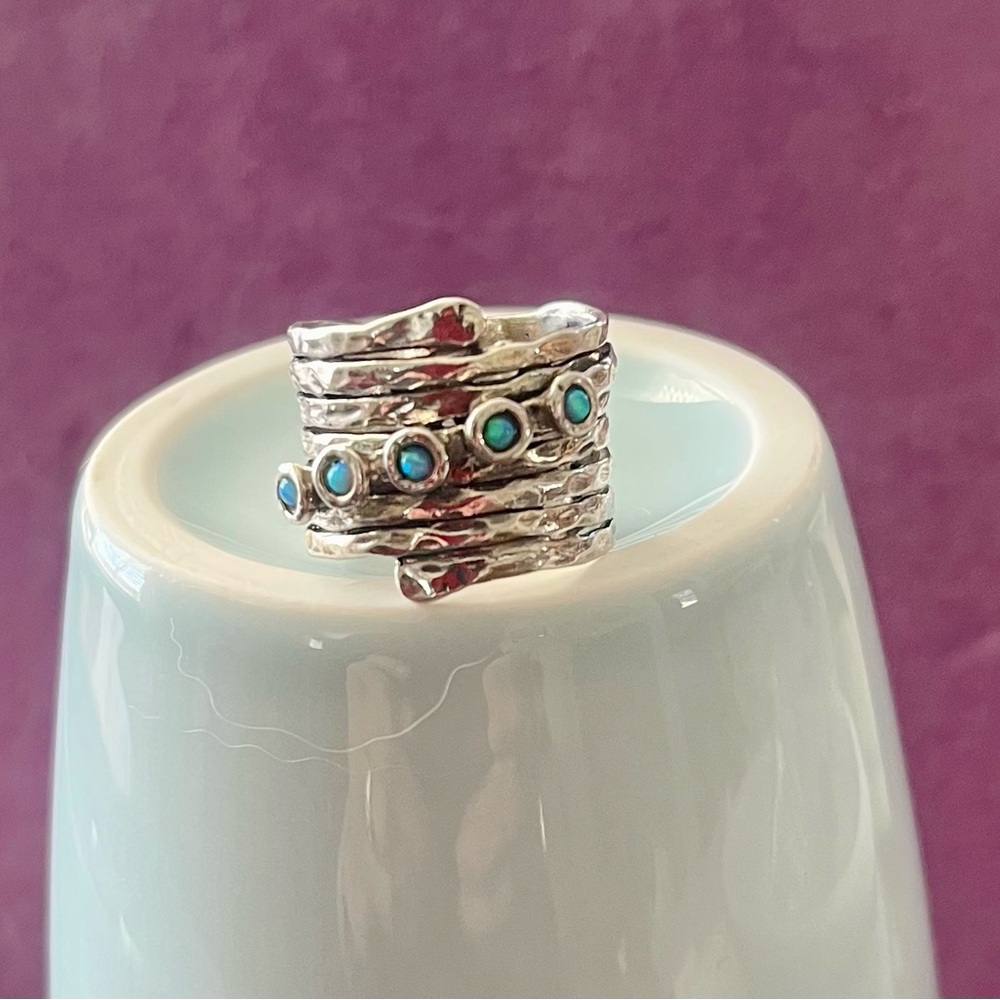 Opal Accents Ring